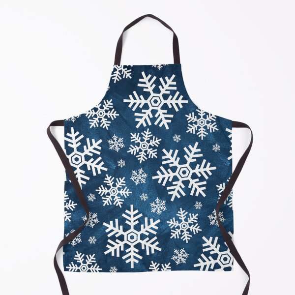 Item preview, Simple White Snowflakes Pattern on Blue designed and sold by Coffee Lifestyle.
