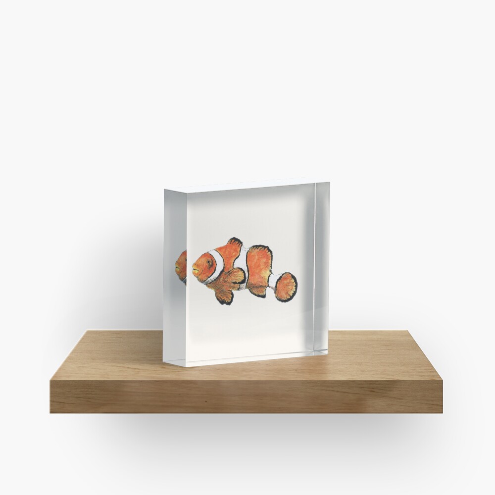 Clownfish Acrylic Block