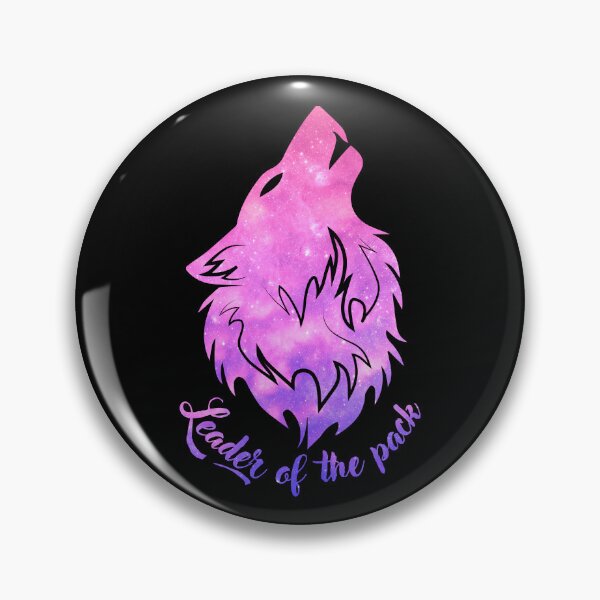 Item preview, Leader of the Pack - Gradient Pink Lavender Purple Outer Space Howling Alpha Wolf Head designed and sold by Cawaiico.