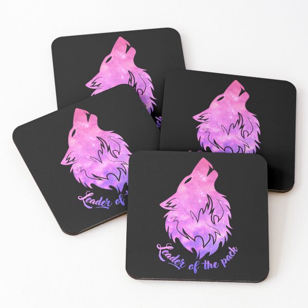 Item preview, Leader of the Pack - Gradient Pink Lavender Purple Outer Space Howling Alpha Wolf Head designed and sold by Cawaiico.