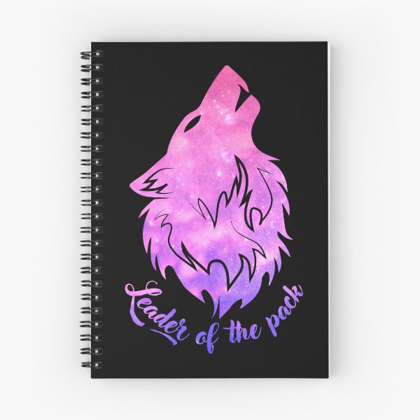 Item preview, Leader of the Pack - Gradient Pink Lavender Purple Outer Space Howling Alpha Wolf Head designed and sold by Cawaiico.