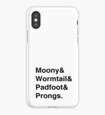 Moony & Wormtail & Padfoot & Prongs. iPhone Case