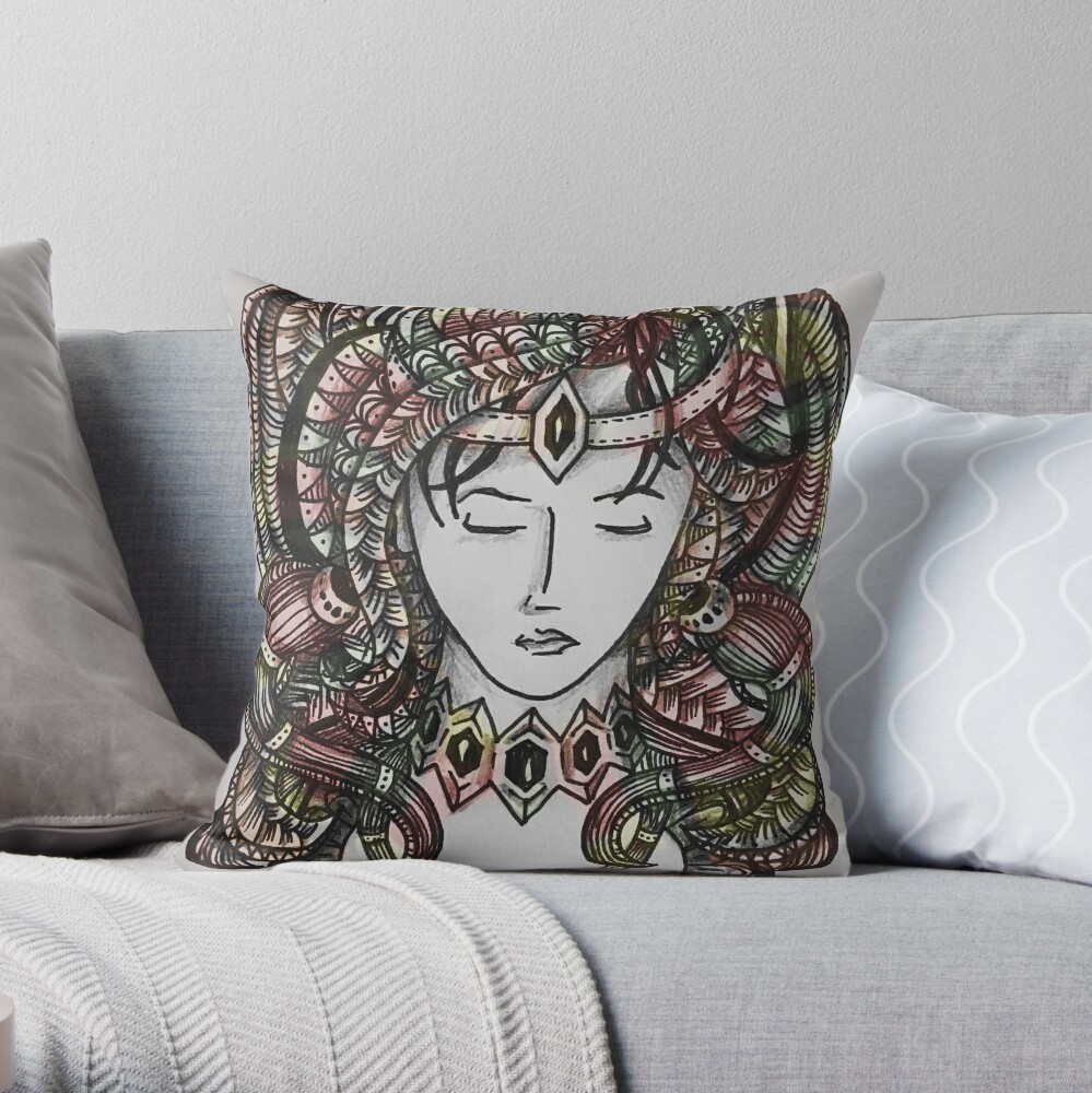 Item preview, Throw Pillow designed and sold by oodelally.