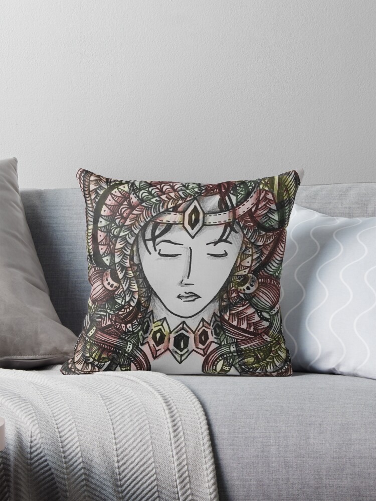 Item preview, Throw Pillow designed and sold by oodelally.