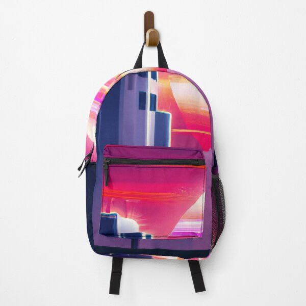 Item preview, The sun is setting over a city with tall buildings designed and sold by aryan-gallery.