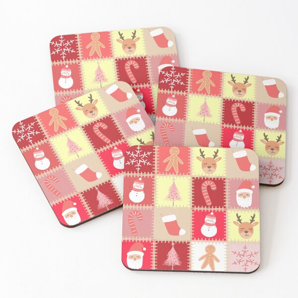 Item preview, Christmas Patchwork Pattern designed and sold by Coffee Lifestyle.