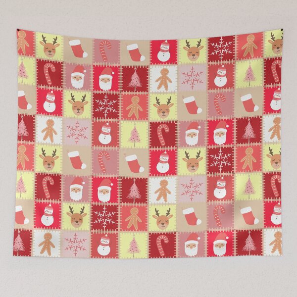 Item preview, Christmas Patchwork Pattern designed and sold by Coffee Lifestyle.