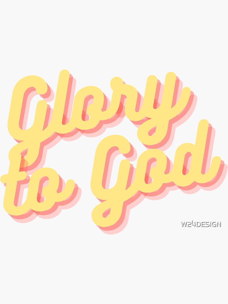 "GLORY TO GOD CHRISTIAN APPAREL BIBLE VERSES RELIGIOUS CLOTHING
