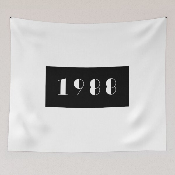 Item preview, Born in 1988 Vintage Text Numbers Birthday Birthdate  designed and sold by Birthdates.