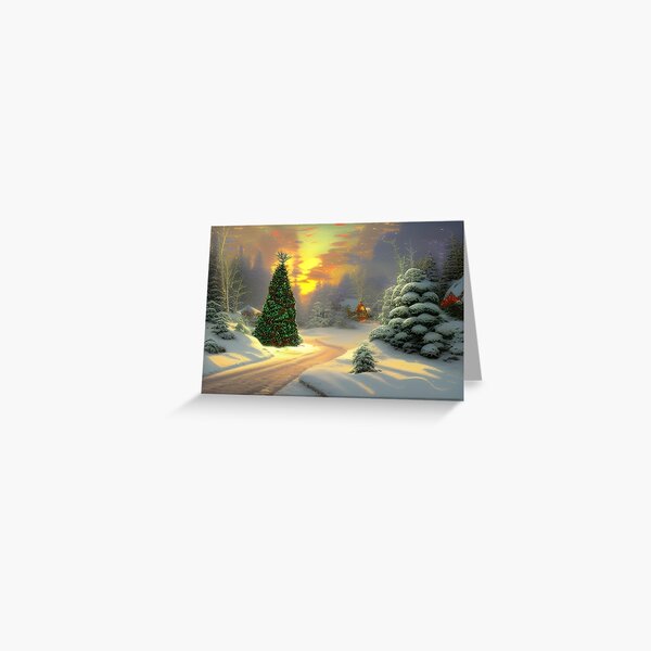 Christmas forest Greeting Card