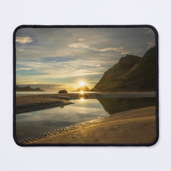 Item preview, Triple Sunstar Sunset Lofoten Norway designed and sold by PhotoArt by Joan Carroll.