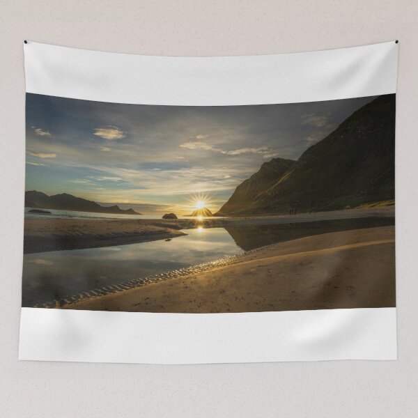 Item preview, Triple Sunstar Sunset Lofoten Norway designed and sold by PhotoArt by Joan Carroll.
