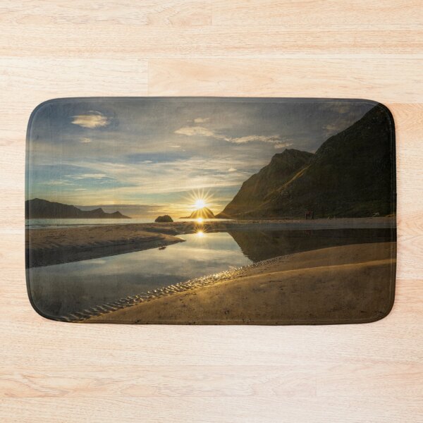 Item preview, Triple Sunstar Sunset Lofoten Norway designed and sold by PhotoArt by Joan Carroll.