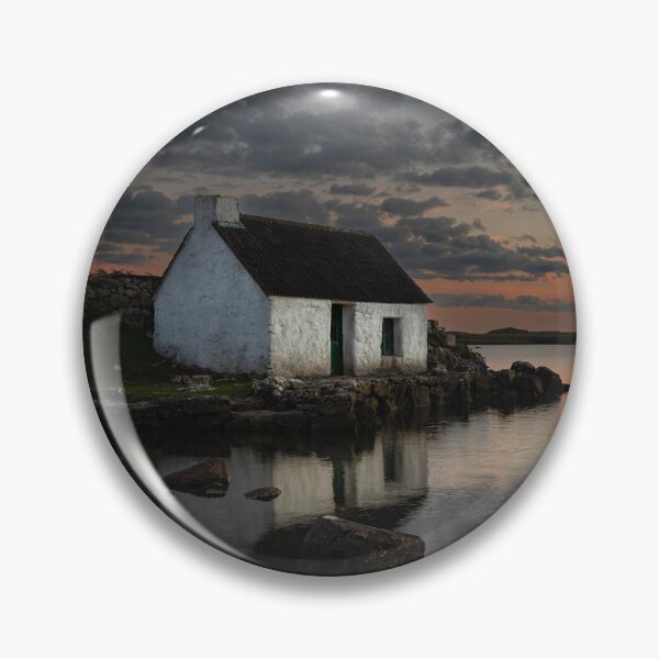 Item preview, Moonset at Fisherman's Cottage and Lough Screebe, Connemara, Ireland   designed and sold by rogerstanger.
