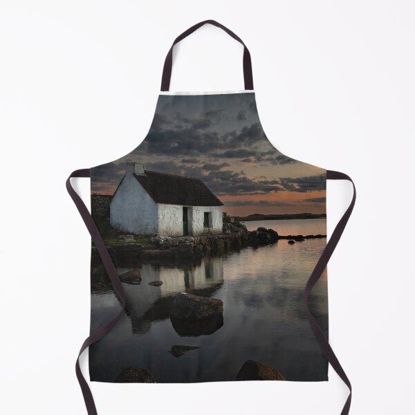 Item preview, Moonset at Fisherman's Cottage and Lough Screebe, Connemara, Ireland designed and sold by rogerstanger.