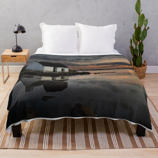 Item preview, Moonset at Fisherman's Cottage and Lough Screebe, Connemara, Ireland   designed and sold by rogerstanger.