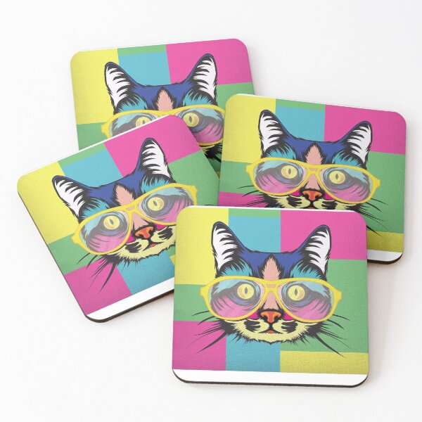 Item preview, cat with glasses designed and sold by ArtDesignUSA.