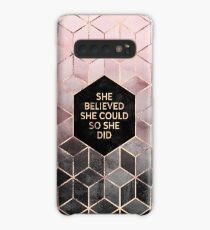 Funda/vinilo para Samsung Galaxy Ella creía que podía - Pink Grey