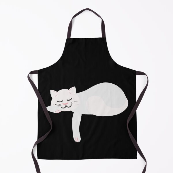 Item preview, Cute White Cat Asleep | Funny Kitten Gift Ideas designed and sold by Fluffy-Vectors.