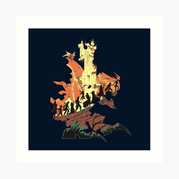 UNFINISHED RUIN Art Print