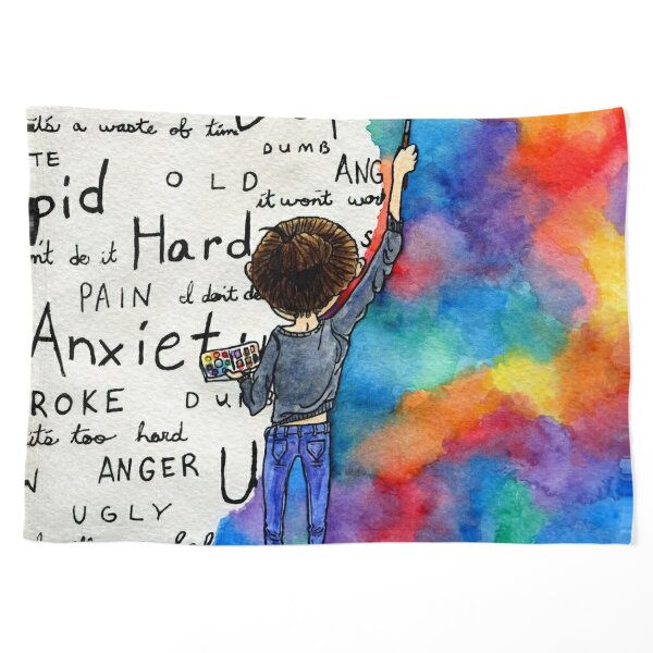 Tiny Things Painting Art Print by tired_and_pissed