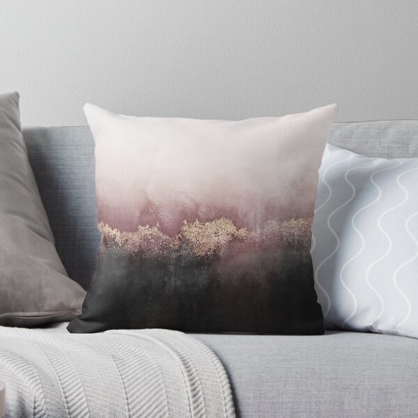 Pink Sky Throw Pillow