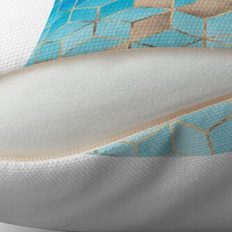 Alternate view of Sea And Sky Cubes Floor Pillow