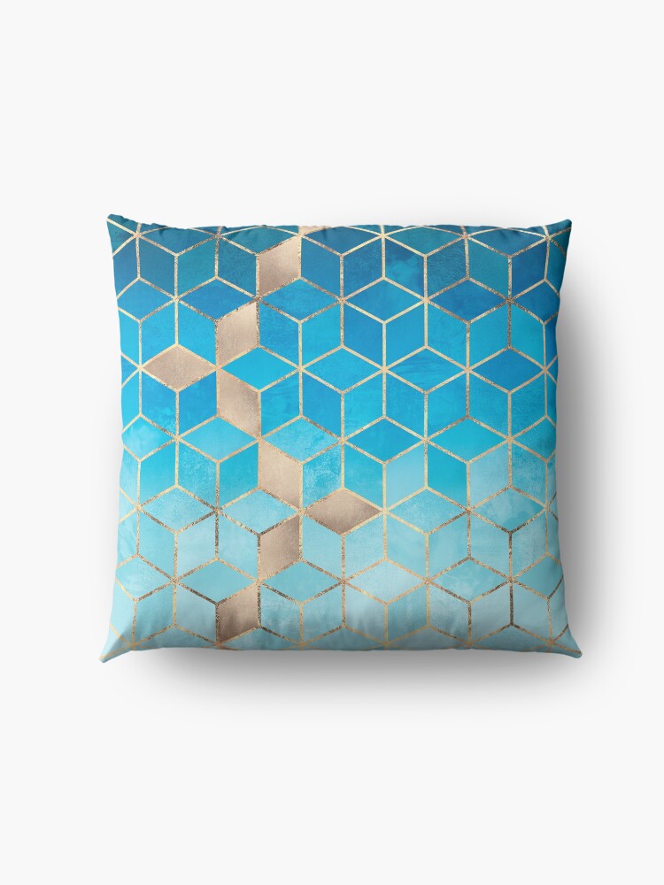 Alternate view of Sea And Sky Cubes Floor Pillow