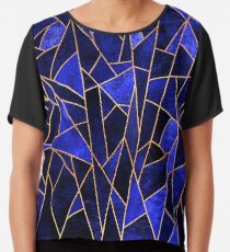 Shattered Sapphire Chiffon Top