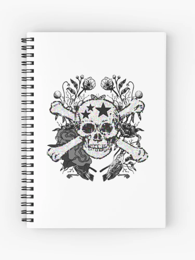 y2k skull print