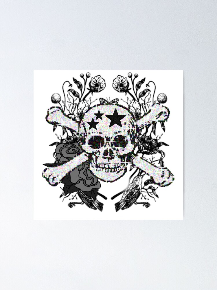 y2k skull print | Poster