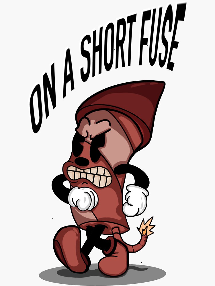 "On a short fuse" Sticker for Sale by pottdoodle Redbubble