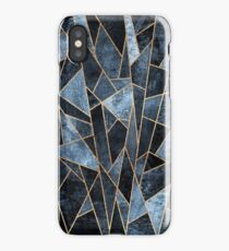Shattered Soft Dark Blue iPhone Case