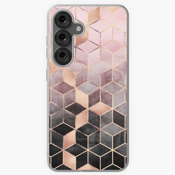 Vista previa del artículo con la obra «Cubos de degradado rosa y gris», diseñado y vendido por Elisabeth Fredriksson.