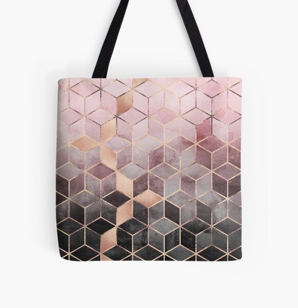 Item preview, Pink And Grey Gradient Cubes designed and sold by Elisabeth Fredriksson.
