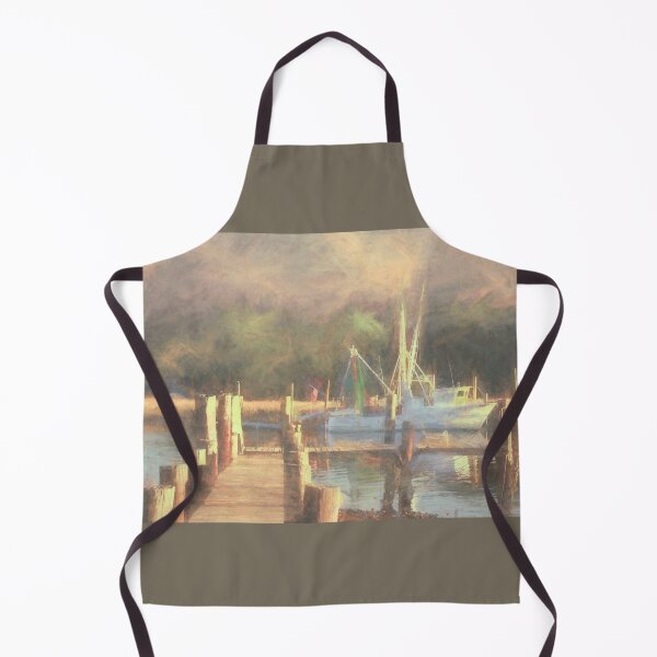 Item preview, McClellanville Shrimper Painterly Home for the Night designed and sold by nbrandsberg.