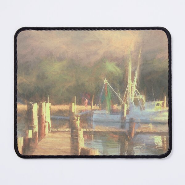 Item preview, McClellanville Shrimper Painterly Home for the Night designed and sold by nbrandsberg.