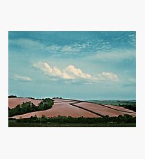 Ploughed field, Bideford, Devon Photographic Print