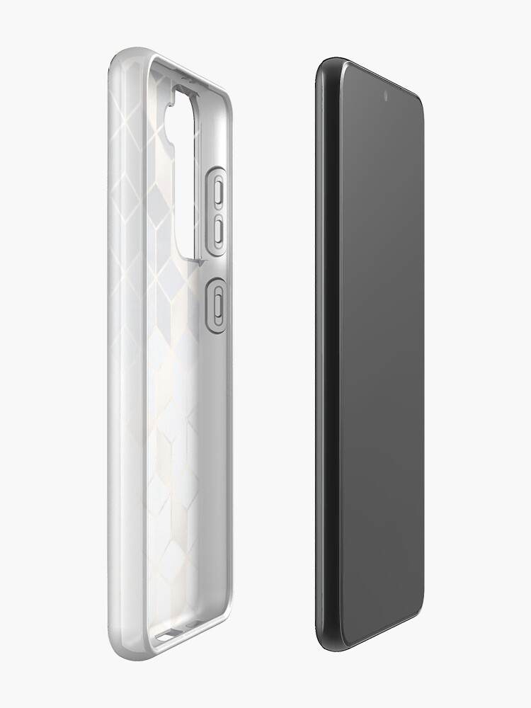 Alternate view of Soft Blue Gradient Cubes Samsung Galaxy Phone Case