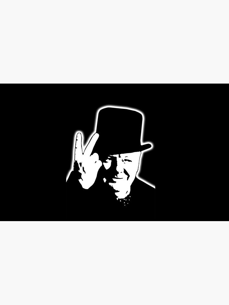 V sign. Victory, V, 1943, WWII, Winston, Churchill, British prime minister. by TOMSREDBUBBLE
