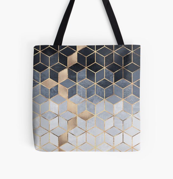 Item preview, Soft Blue Gradient Cubes designed and sold by Elisabeth Fredriksson.