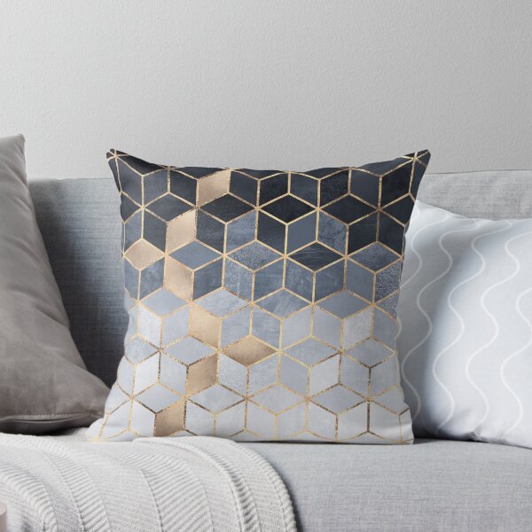 Item preview, Soft Blue Gradient Cubes designed and sold by Elisabeth Fredriksson.