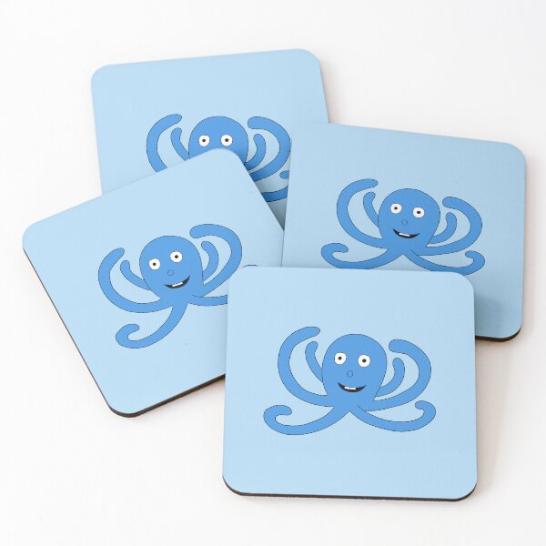 Item preview, un pulpo azul designed and sold by SketchZeit.