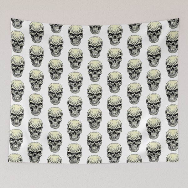Item preview, Grayscale skull art designed and sold by Nakumis-shop.