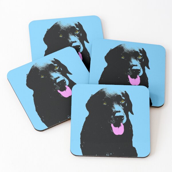 Item preview, Black Labrador Dog Design in Blue - Labrador Dog Pet Pop Art - Animal Pop Art, Bespoke Options designed and sold by StudioFlea.