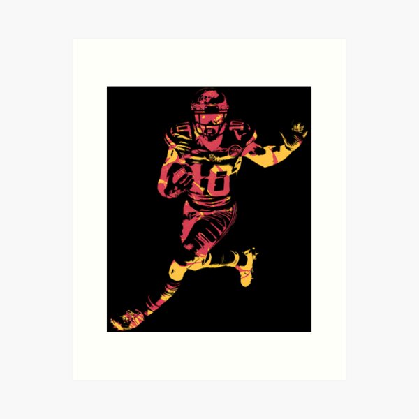 Tyreek Hill Kansas City Chiefs Water Color Art 1 Greeting Card by Joe  Hamilton