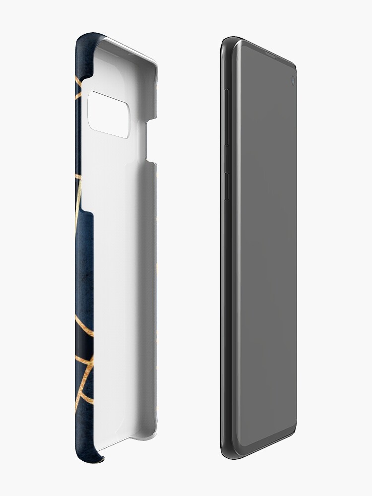 Alternate view of Navy Stone Case & Skin for Samsung Galaxy