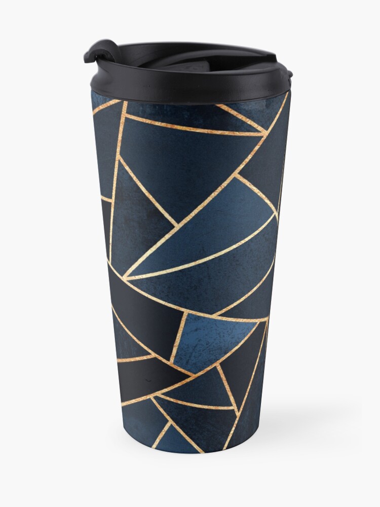 Alternate view of Navy Stone Travel Mug