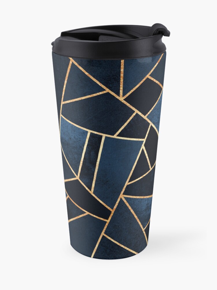 Alternate view of Navy Stone Travel Mug