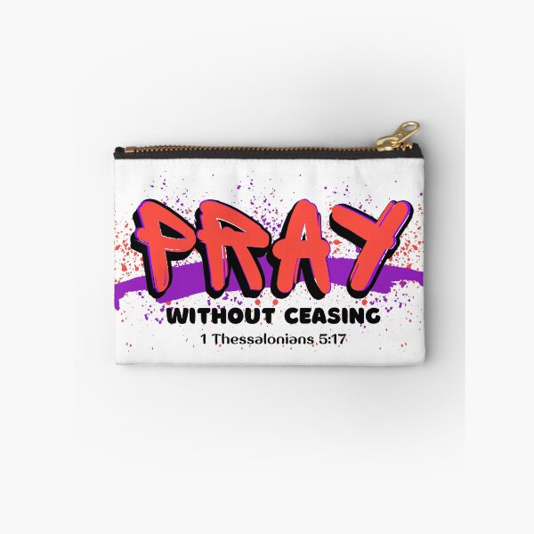 Item preview, Graffiti Inspired Pray Without Ceasing Bible Verse  designed and sold by bible-prints.